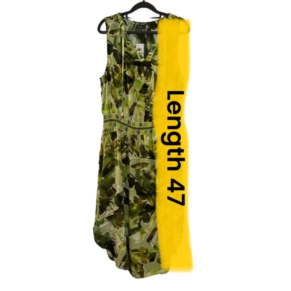 Democracy Green Sleeveless Scoop Neck Sundress with Pockets - Picture 12 of 12